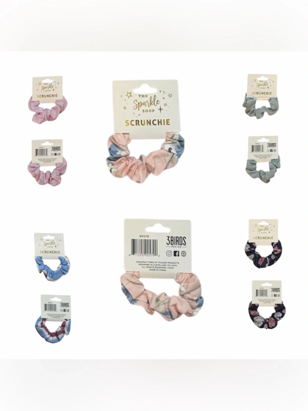 🌸 The Sparkle Shop Scrunchie Satin or Floral Hair Tie | OS Girl ✨🎀